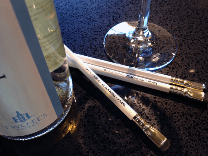 Two-EEs Winery bought a bunch of these pencils because of their style.