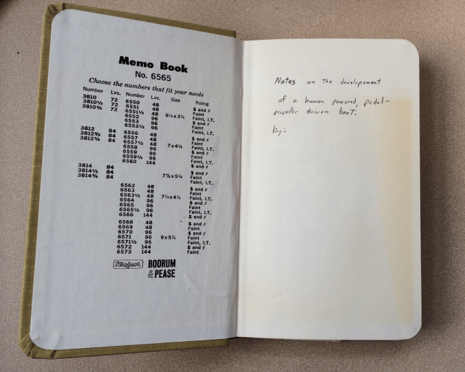 Boorum & Pease Memo Book 