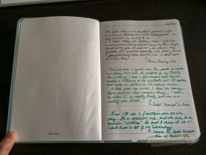 Gallery Leather Oporto Journal page spread