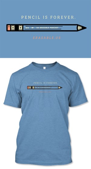 Our first, limited-edition t-shirt! We're never printing this design again, so place your order! Click the image for the campaign page.