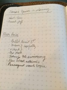 Here's a Night Sky Field Notes I'm in the middle of, and its "reticle graph" paper. This paper is identical to what the Unexposed edition uses.